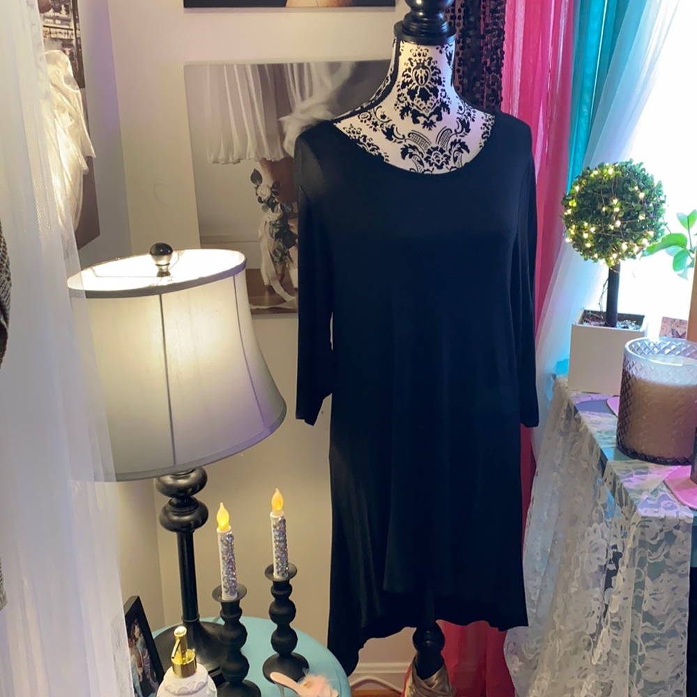 NWOT HIGH LOW BLACK DRESS